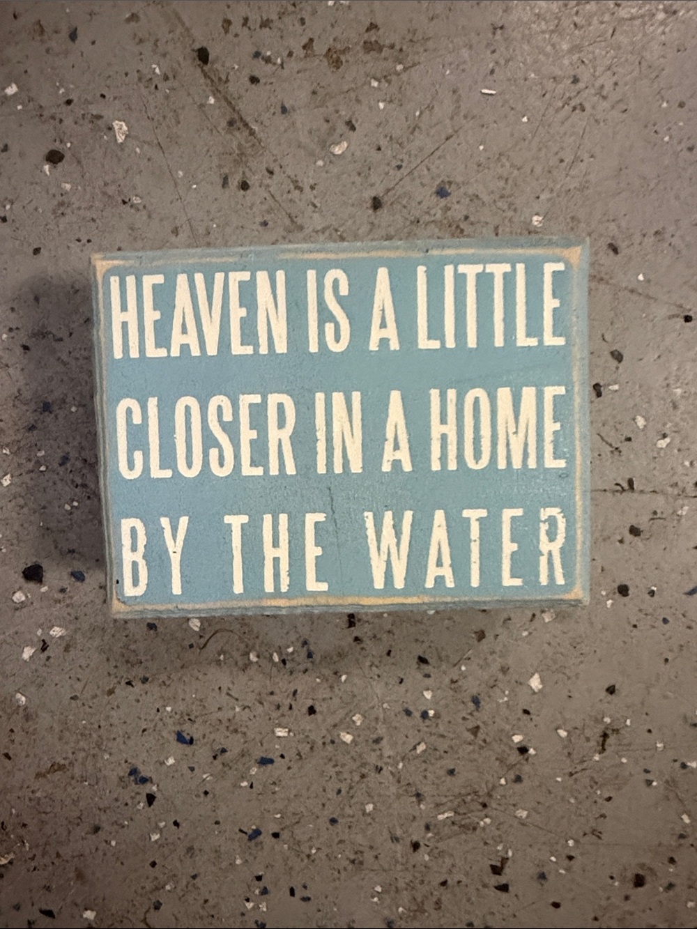 Primitives by Kathy Light Blue Wall Box Sign
